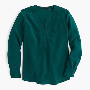 JCREW Silk Drapey Tee